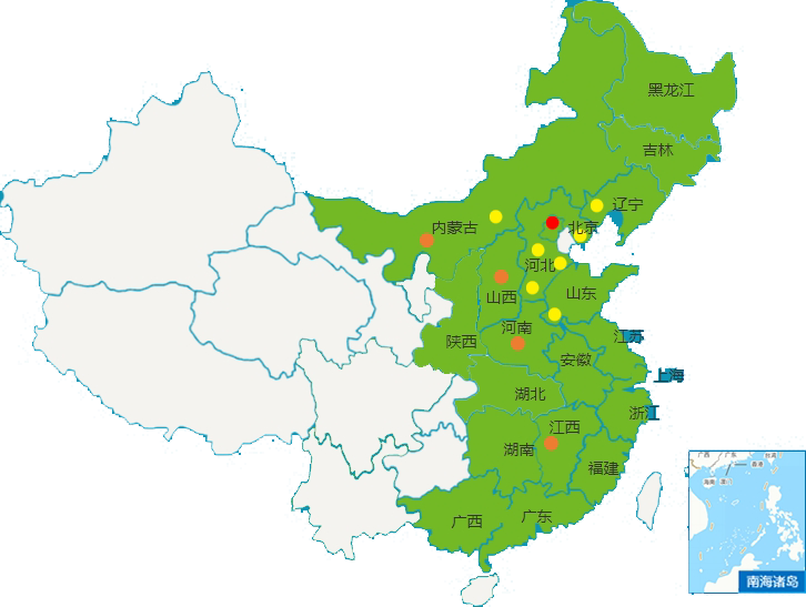 中(zhōng)國旭陽集團有限公司業務覆蓋範圍